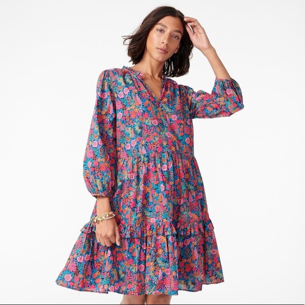 J. Crew liberty print dress